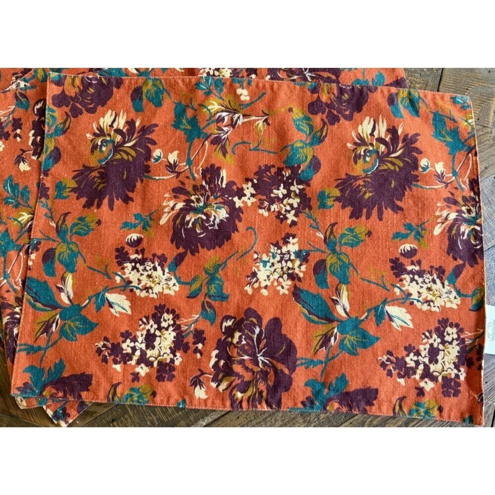 Southern Living x Dillards Floral Garden Placemats Set Of 4 Cotton 14